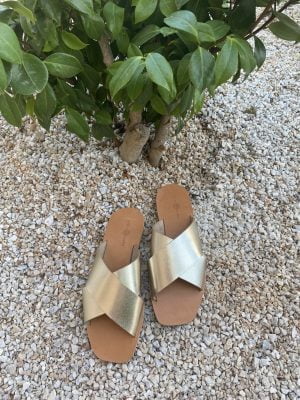 SANDAL LOU WIDE GOLD