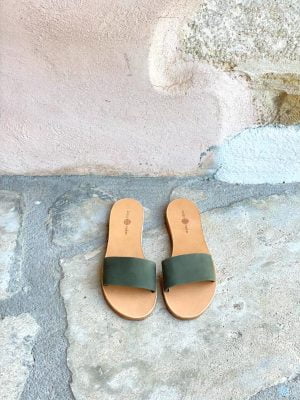 INGRID GREEN NUBUCK